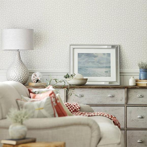 Обои Sanderson Port Isaac Cobble 216582 фото в интерьере